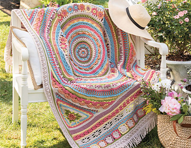 Annie's Books-Mandala-Style Throws to Crochet