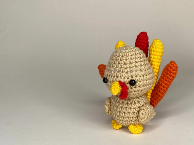 Small crochet turkey