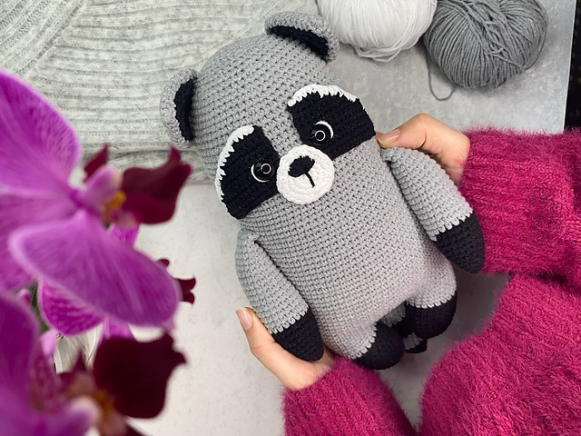 Raccoon easy crochet