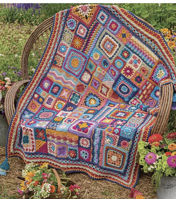 Granny Square Afghan