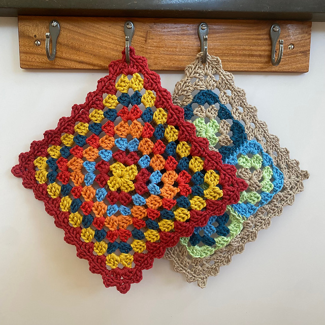 Boho Granny Potholders