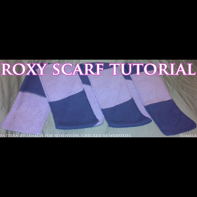 Roxy scarf, with textured Mutini face ends (Homestuck inspired)