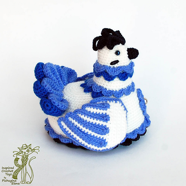 Amigurumi Easter Lady hen
