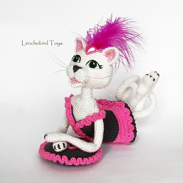 Amigurumi glamour cat. Pussycat doll