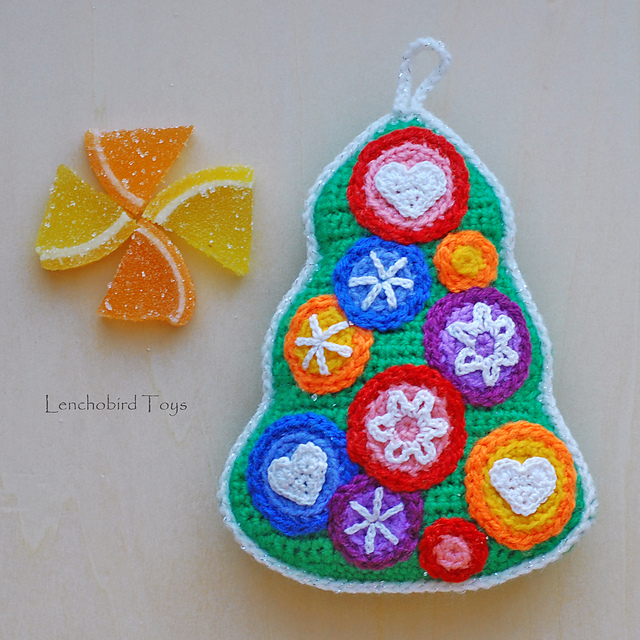 Amigurumi Candy Christmas Tree ornament