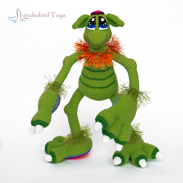 Amigurumi cute monster and goblin