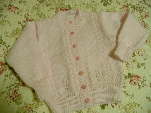 Baby/Child Cabled Cardigan and Waistcoat Vest