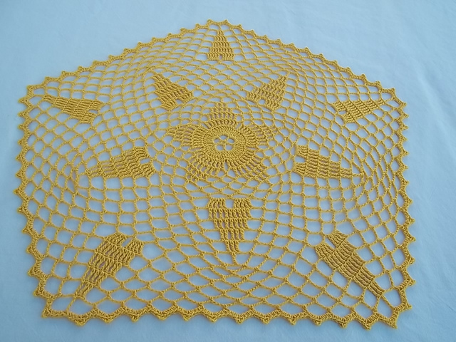 Pineapple Star Doily 