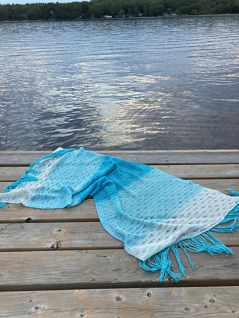 Waves of Tranquility Shawl