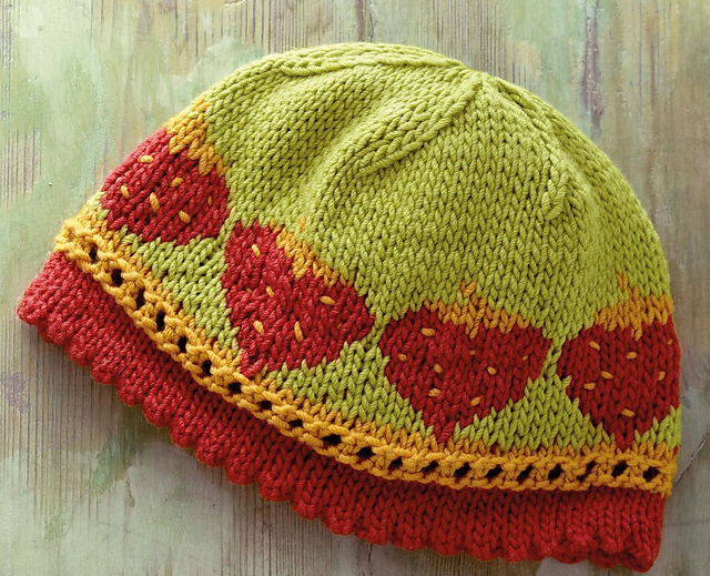 Strawberry Eyelet Hat