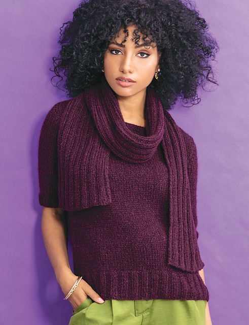 Ribbed Jumper & Scarf
