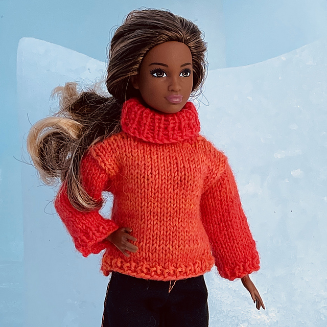 #0887 Turtleneck sweater and leggings