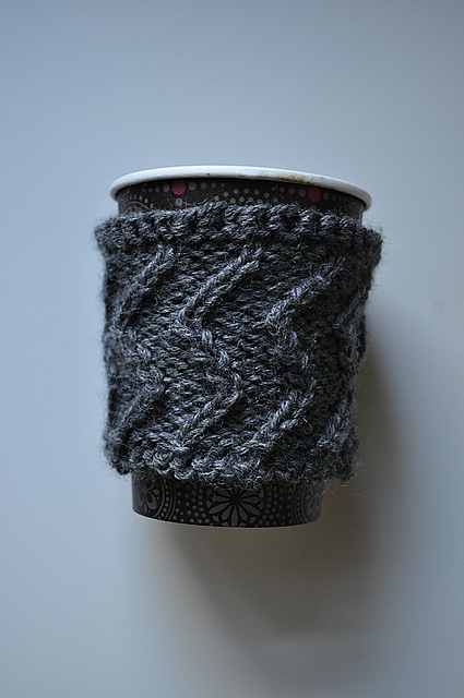 Zig-Zag Coffee Cozy