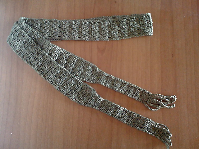 Instructions to crochet a belt like this one