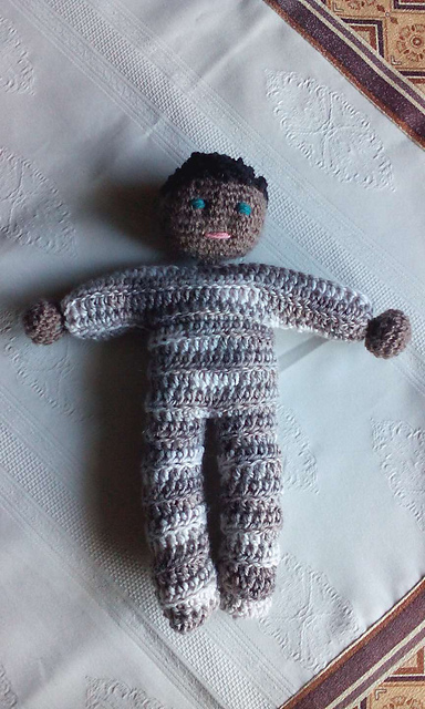crocheted doll