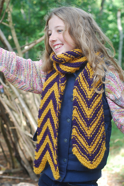Cosy Chevron Stripe Scarf