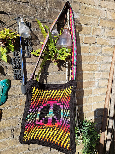 Rainbow peace tasje / bag