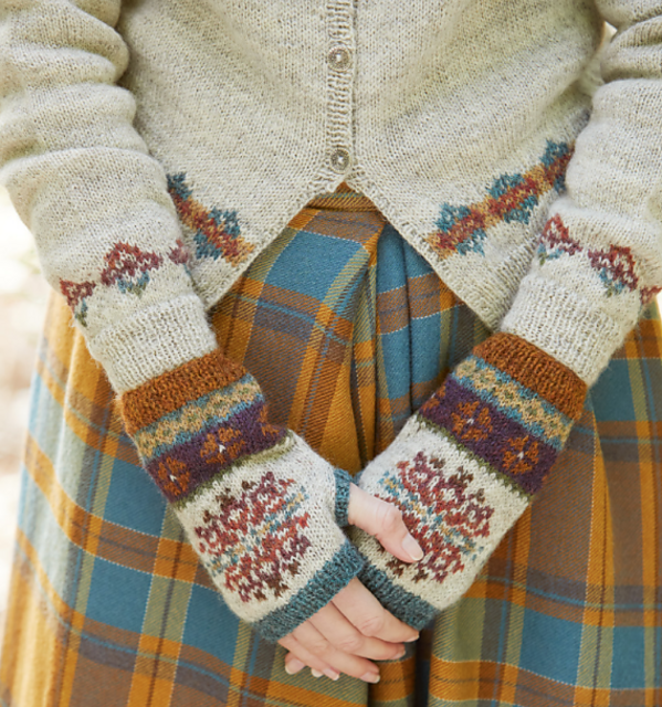 Glen Fingerless Mittens
