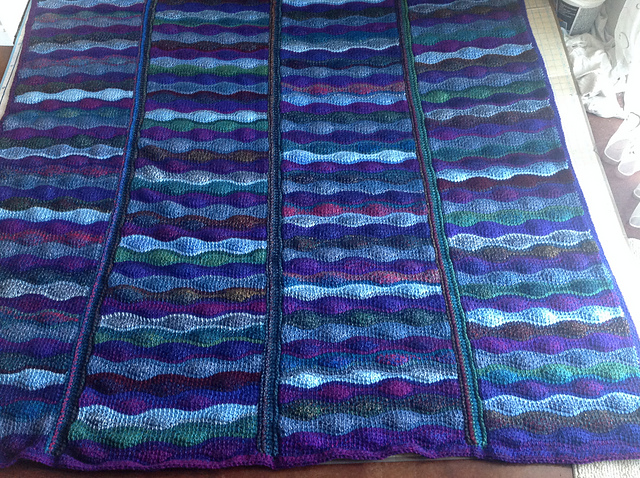 Tunisian Lizard Ridge Afghan