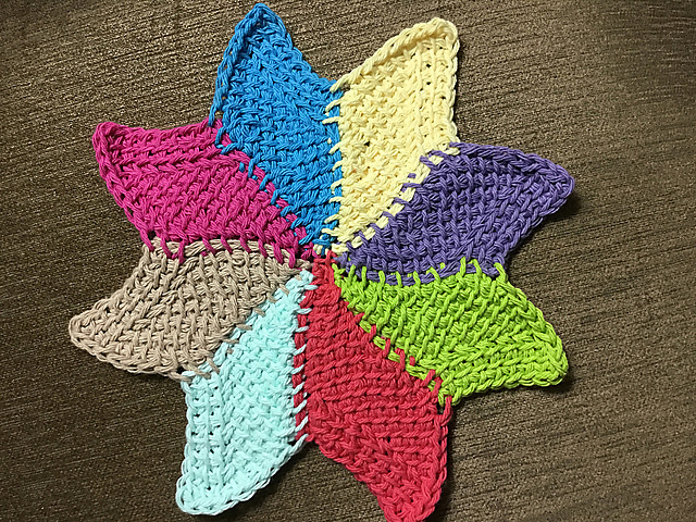 Caribbean Star Dishcloth