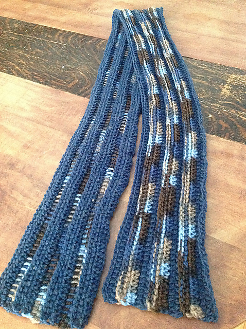 Tunisian Ribbed Scarf