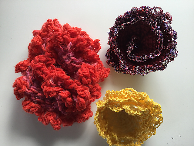 Tunisian Frilly Flower