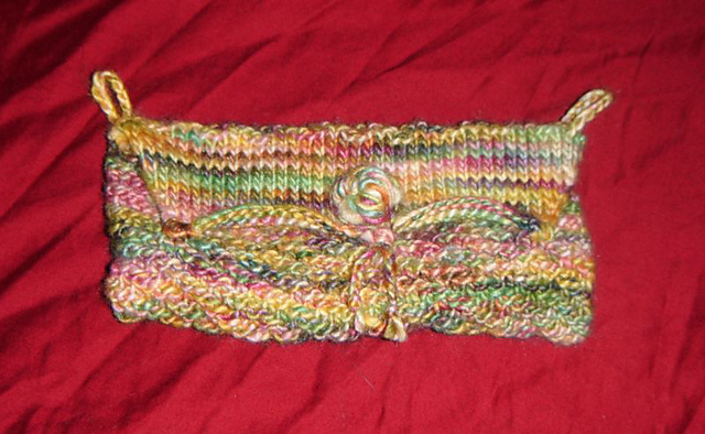 Diagonally Ribbed Bag