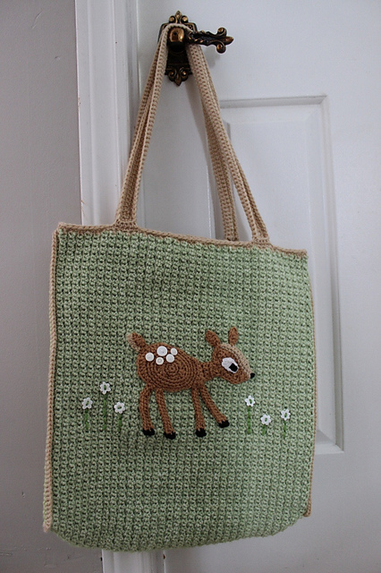Big Bag with Fawn Applique