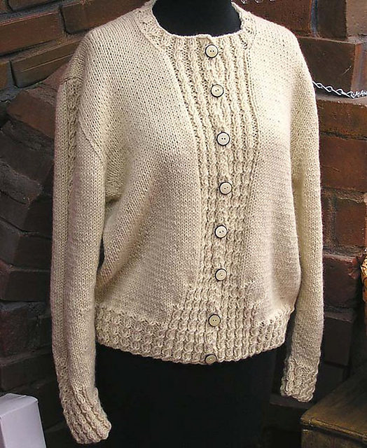 Mock Cable Cardigan