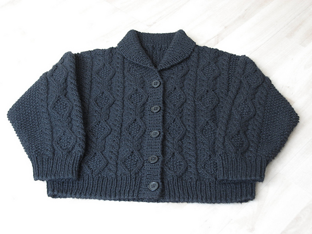 Black Aran Jacket