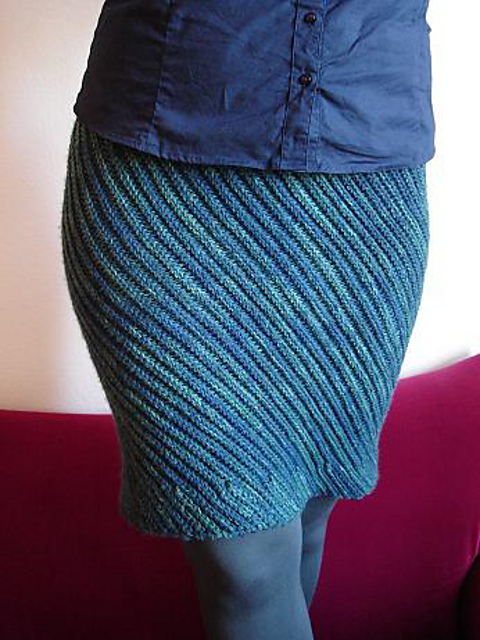 slanted skirt
