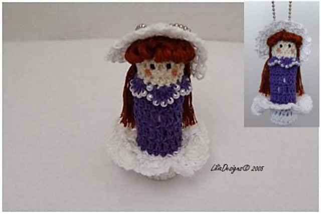 Crinoline  Doll Lip Balm Holder