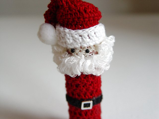 Mr. Claus Doll Lip Balm Holder