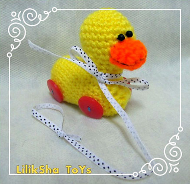 Crochet toy amigurumi Tiny Duck.