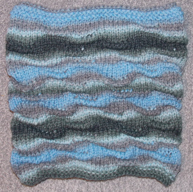 Snood Accordéon Bleu