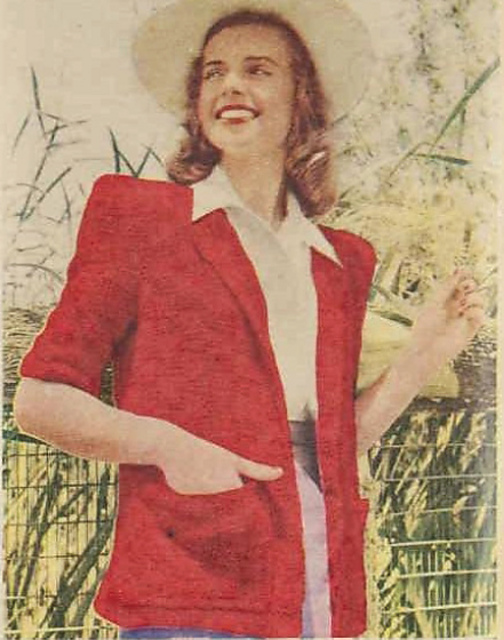Quick-knit jacket in blanket wool