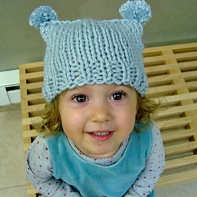 Baby Hat with Pom Poms