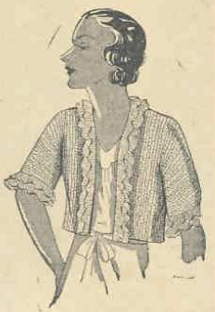 Lucille Knitted Bed Jacket