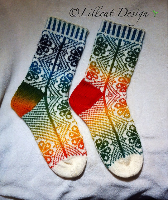 Firkløver Sokk/ 4 Leaf Clover Sock