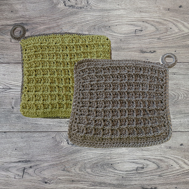 Waffle Stitch Potholder