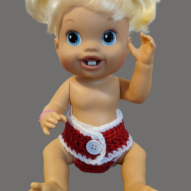 Ravelry Baby Alive Diaper Cover pattern by Lillian Elmore