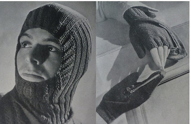 Balaclava and mittens