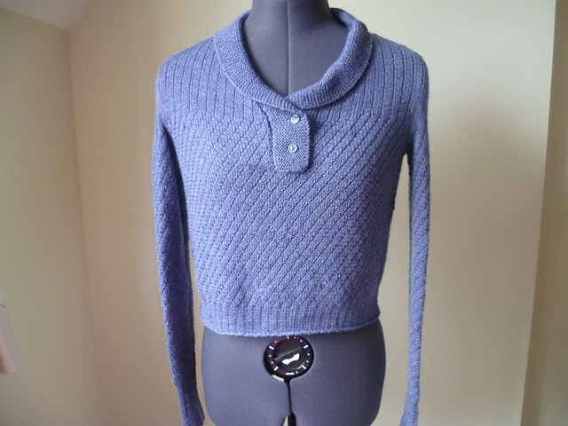 Diagonal Pattern Shirt Blouse