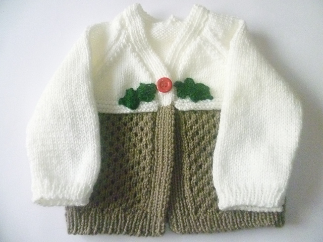Christmas Pudding Cardigan