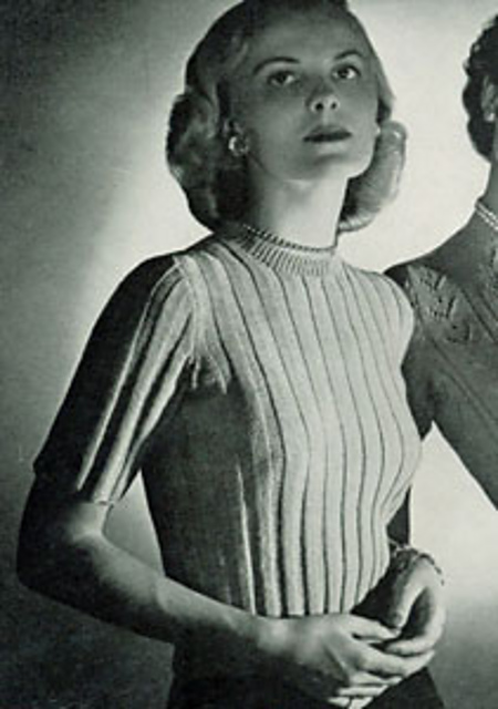 Ribbed Blouse No. 5321