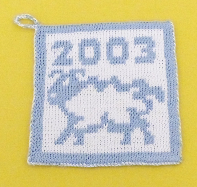 Sheep Potholder 1 - Chinese Zodiac
