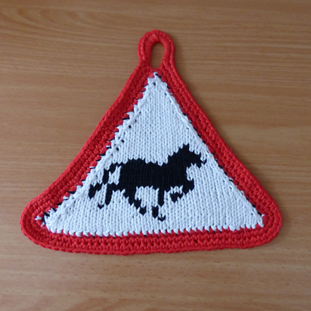 Horse Warning Sign - Pferdewarnung