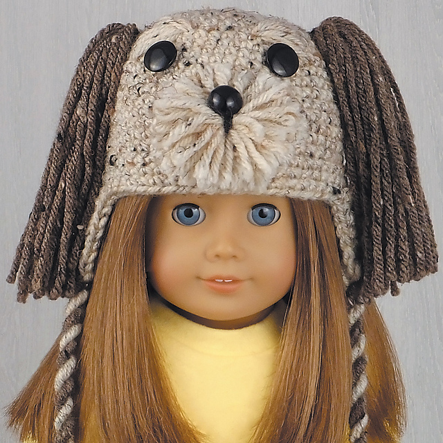 Dog Hat for 18-Inch Dolls