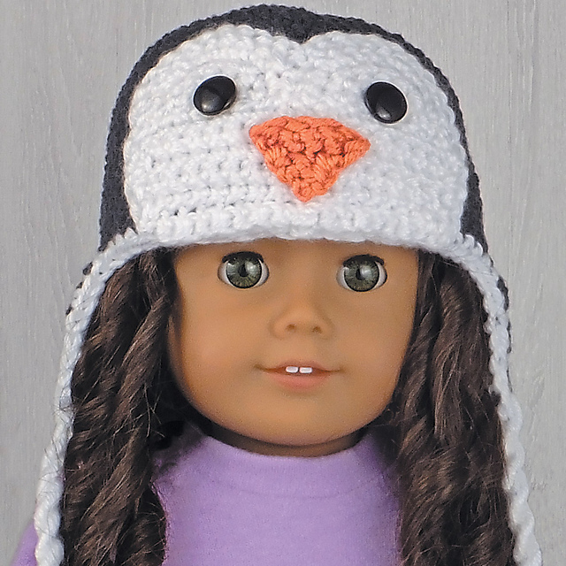 Penguin Hat for 18-Inch Dolls
