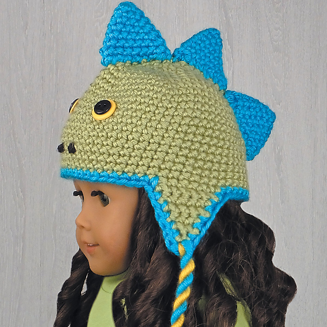 Dinosaur Hat for 18-Inch Dolls